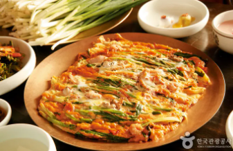 Haemul Pajeon (Seafood & Spring Onion Pancake)